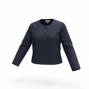 Vintage Casual Corner Women's Navy Denim like Jacket